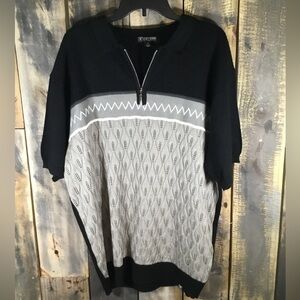 Stacy Adams quarter zip short sleeve polo shirt men’s XL